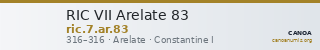 RIC VII Arelate 83 — CANOA