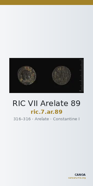 RIC VII Arelate 89 — CANOA
