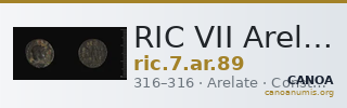 RIC VII Arelate 89 — CANOA