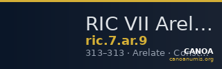 RIC VII Arelate 9 — CANOA