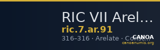 RIC VII Arelate 91 — CANOA