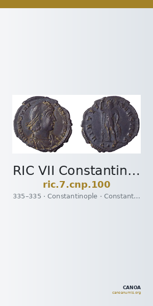 RIC VII Constantinople 100 — CANOA