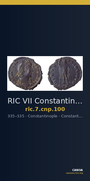 RIC VII Constantinople 100 — CANOA