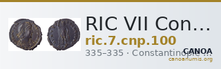 RIC VII Constantinople 100 — CANOA