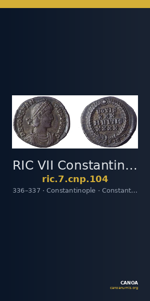 RIC VII Constantinople 104 — CANOA