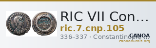 RIC VII Constantinople 105 — CANOA