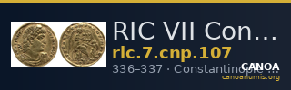 RIC VII Constantinople 107 — CANOA
