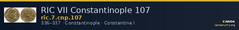 RIC VII Constantinople 107 — CANOA