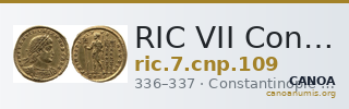 RIC VII Constantinople 109 — CANOA