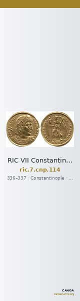 RIC VII Constantinople 114 — CANOA