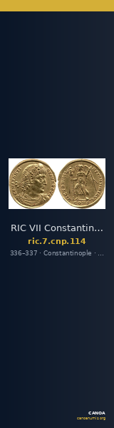 RIC VII Constantinople 114 — CANOA