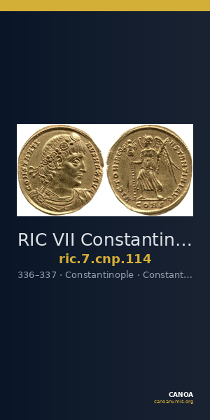 RIC VII Constantinople 114 — CANOA