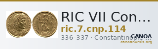 RIC VII Constantinople 114 — CANOA