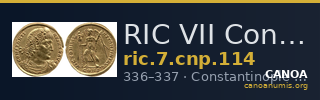 RIC VII Constantinople 114 — CANOA