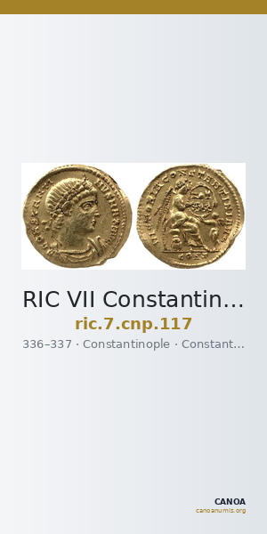 RIC VII Constantinople 117 — CANOA