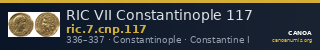 RIC VII Constantinople 117 — CANOA