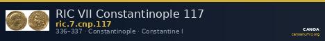 RIC VII Constantinople 117 — CANOA