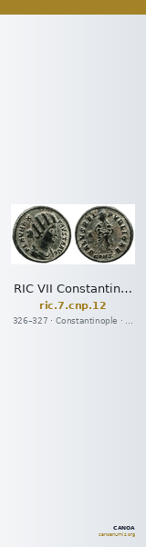 RIC VII Constantinople 12 — CANOA