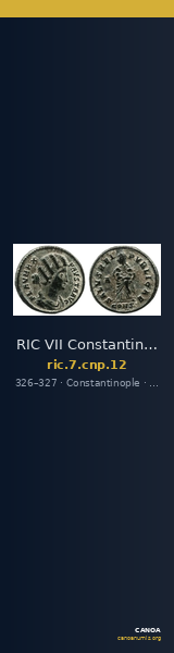 RIC VII Constantinople 12 — CANOA