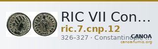 RIC VII Constantinople 12 — CANOA