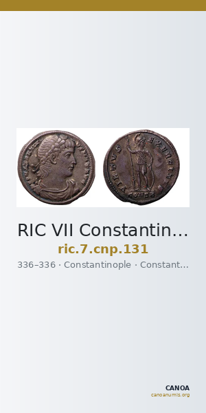 RIC VII Constantinople 131 — CANOA