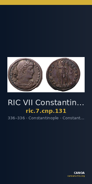 RIC VII Constantinople 131 — CANOA