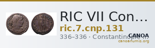 RIC VII Constantinople 131 — CANOA