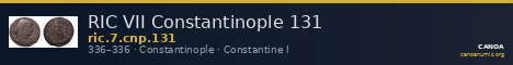 RIC VII Constantinople 131 — CANOA