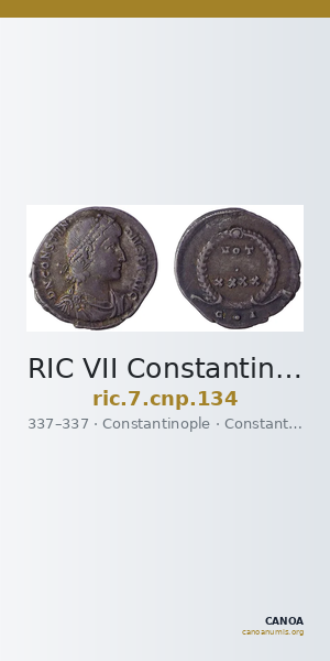 RIC VII Constantinople 134 — CANOA