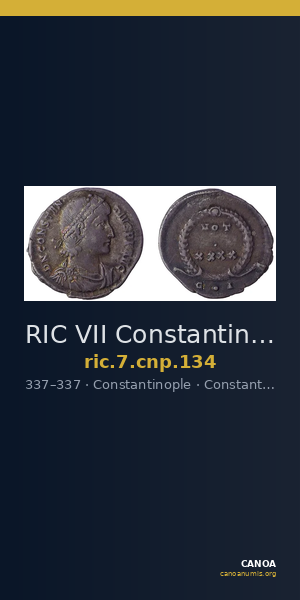 RIC VII Constantinople 134 — CANOA