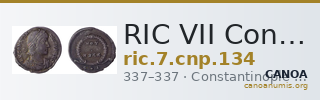 RIC VII Constantinople 134 — CANOA