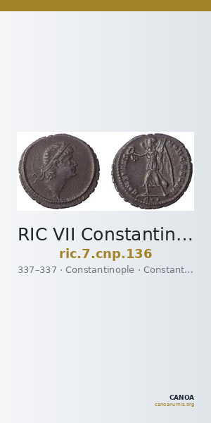 RIC VII Constantinople 136 — CANOA