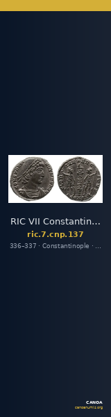 RIC VII Constantinople 137 — CANOA