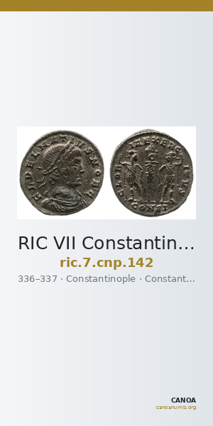 RIC VII Constantinople 142 — CANOA