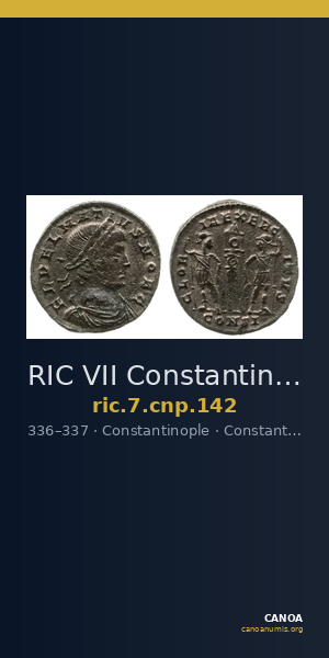 RIC VII Constantinople 142 — CANOA