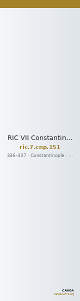 RIC VII Constantinople 151 — CANOA