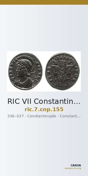 RIC VII Constantinople 155 — CANOA