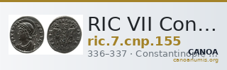 RIC VII Constantinople 155 — CANOA