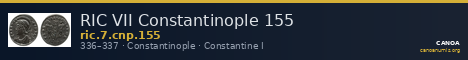 RIC VII Constantinople 155 — CANOA
