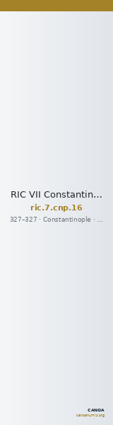 RIC VII Constantinople 16 — CANOA