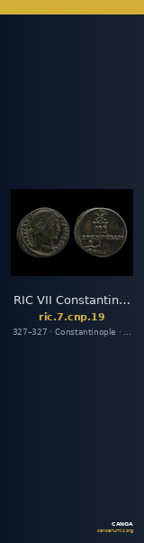 RIC VII Constantinople 19 — CANOA