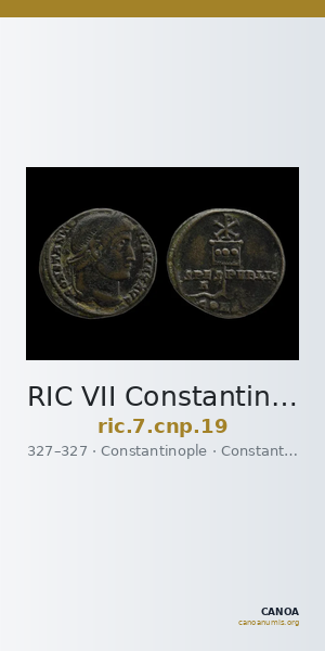 RIC VII Constantinople 19 — CANOA
