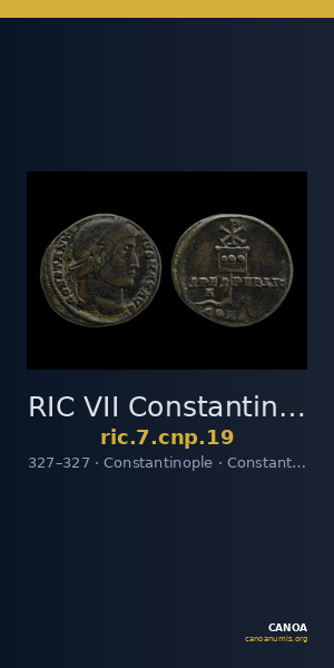 RIC VII Constantinople 19 — CANOA