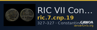 RIC VII Constantinople 19 — CANOA
