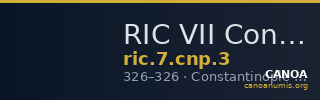 RIC VII Constantinople 3 — CANOA