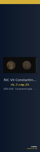 RIC VII Constantinople 35 — CANOA
