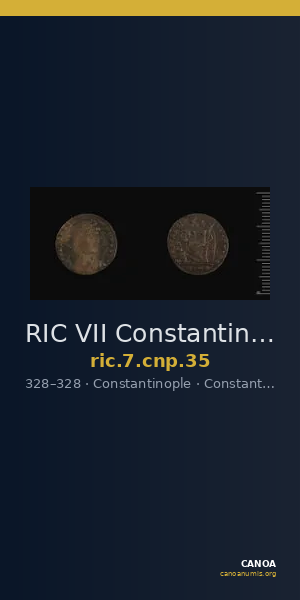 RIC VII Constantinople 35 — CANOA
