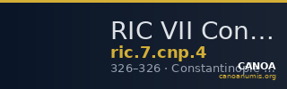 RIC VII Constantinople 4 — CANOA