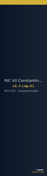 RIC VII Constantinople 41 — CANOA