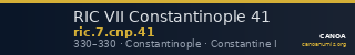 RIC VII Constantinople 41 — CANOA